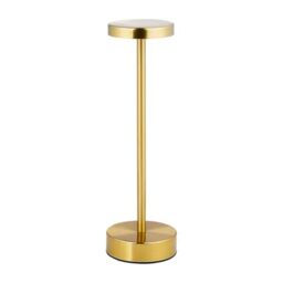 Grundig Rechargeable Desk Lamp - Wireless Touch USB C Lamp 3 Lighting Modes - Gold - 8 x 32 cm