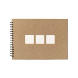 Album for 180 Photos 10 x 15 cm - Traditional Light Brown Photo Album - Blank Photo Album with 60 Pages - Personalised Photo Book - Manila Light Brown - Made in France