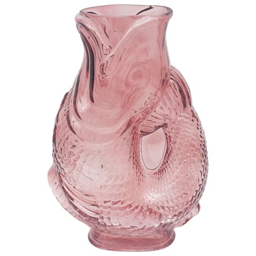 Lesser & Pavey Fish Pink Fresh and Artificial Stylish Jugs and Vases - Decorative home accessory, Multi-use ceramic piece, Floral arrangement holder, Reusable everyday item, Stylish gift choice