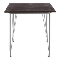 Premier Housewares Side Table, Coffee Tables for Dining & Living Room, Metal & Wood, w80 x d80 x h76cm - Grey