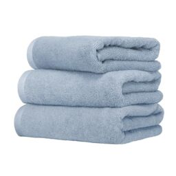 Ruggeri, Set 3 Piece Hand Towel Set, 50x100 cm, Soft Cotton, Light Blue