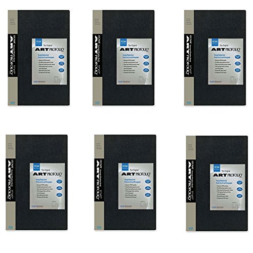 "ZavjyetPACK of 6 Itoya Art Portfolio 5 x 7"" Photo Album Presentation Book 48 Views"