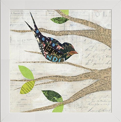 Frame Company Watson Range Birds in Spring III Square by Courtney Prahl, Frame - 40 x 40 cm, White