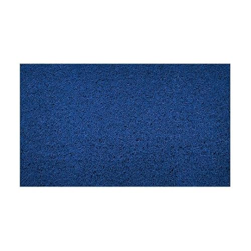 Nicoman Embossed Spaghetti Door Mat Dirt-Trapper Jet-Washable Doormat 70x43cm (Blue, PLAIN) - Use Indoor or Sheltered Outdoor
