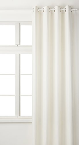 HomeMaison Pair of United hm69516-1 Polyester Blackout Curtain 260 x 140 cm White