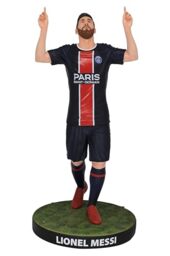 SoccerStarz Football's Finest – Officially Licensed Paris Saint-Germain Football Club Lionel Messi, 60cm Highly Detailed Resin, Luxurious Collectable Football Statue
