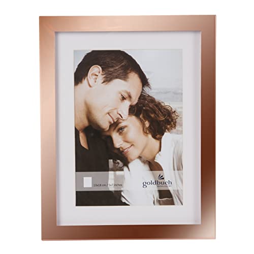 goldbuch Modern Art Metal Picture Frame with Stand for 1 Picture/Photo in 13 x 18 cm Format/Metal Picture Frame Approx. 18.5 x 23.5 x 1.5 cm Copper Frame
