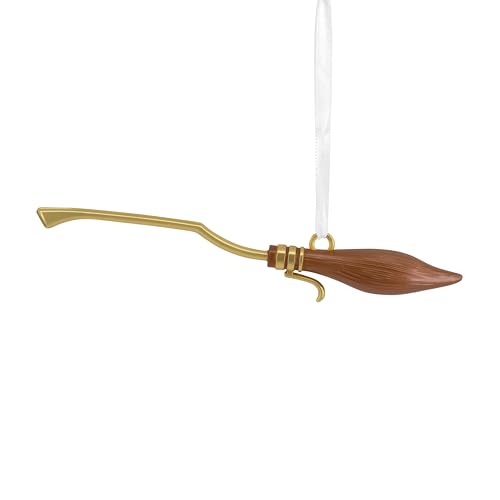 Hallmark Nimbus 2000, Premium Metal Harry Potter Ornament, Gold Brown