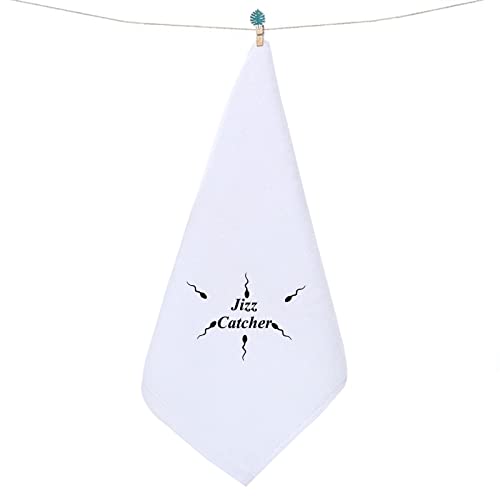 WZMPA Jizz Catcher Wash Towel Naughty After Cum Gift Gag Wash Cloth Adult Humor Gift for Girlfriend Wife Bride (Jizz Catcher)