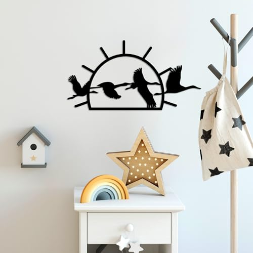Stylish Black Decorative Metal Wall Accessory, 50 x 26 cm, 100% Metal (1.5 mm), Easy Wall Mounting, Perfect for Modern Home Decor