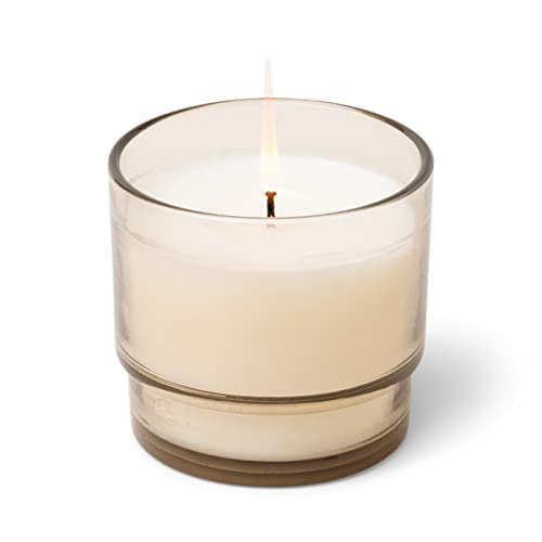 Paddywax Candles Al Fresco Collection Naturally Scented Candle in Reusable Glass Tumbler, 198 Grams, Cotton + Teak