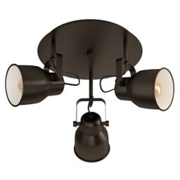 EGLO Ceiling Lamp Mitchley, 3-Light Vintage Ceiling Fixture