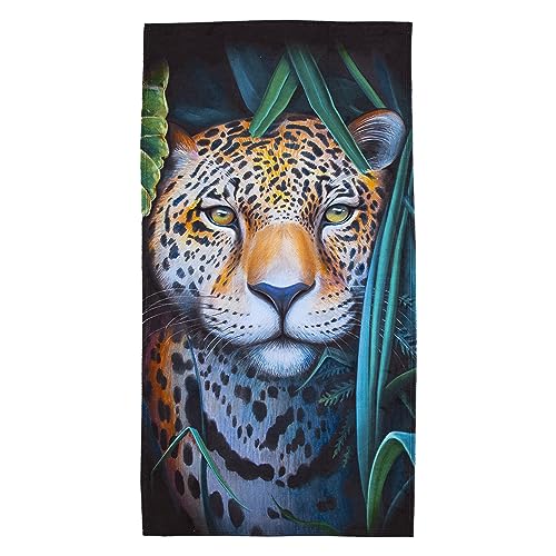 "Northwest Beach Towel, 30"" x 60"", Jungle Leopard"
