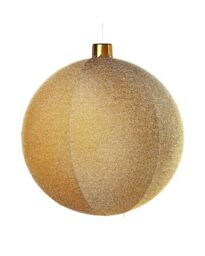 Inflatable Tinsel Christmas Bauble, Gold, 76 cm