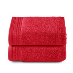 Top Towel - Premium - Large Bath Towels - Bath Towels -2 Hand Towels -50 x 100 cm - 100% Cotton - 600 g - Red