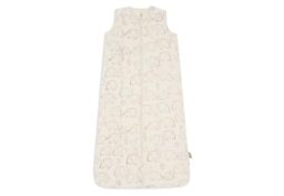 Jollein Muslin Summer Baby Sleeping Bag - Elephant Tales - 70cm - 100% Cotton - 0.5 TOG - Summer Baby Sleeping Bag - OEKO-TEX Certified