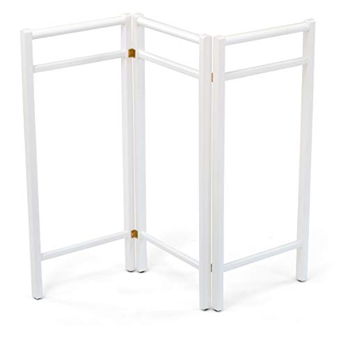 Arredamenti Italia Folding and extensible towel holder 110 FISAR, solid beech (White)