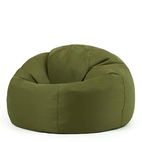 Bean Bag Bazaar Kingston Outdoor Bean Bag, Khaki, Garden Chair, Water Resistant Fabric, Large Gaming Beanbag with Filling Included, Comfy Chair, Garden Seat, Outdoor Seating