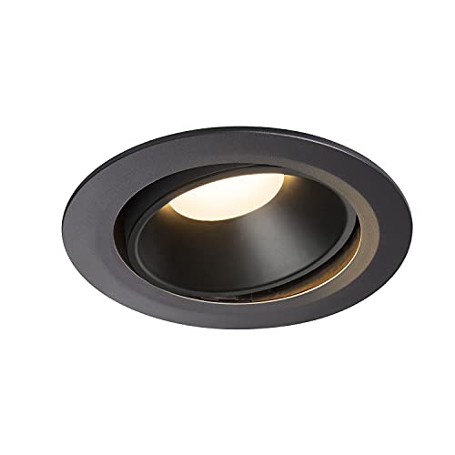 SLV Recessed Ceiling Light NUMINOS® Move DL XL/LED Spotlight, floodlight, Ceiling Light, recessed Light, Indoor Lighting / 3000K 37.4W 3300lm Black 40 Degrees