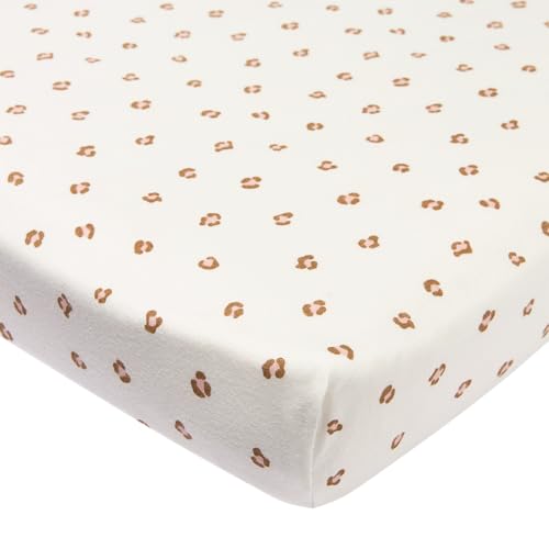 Meyco Fitted Sheet Playpen 75 x 95 cm Jersey Fitted Sheet Mini Panther - 100% cotton, Oeko Tex certified, fitted sheet, all-round elastic band, breathable and skin-friendly
