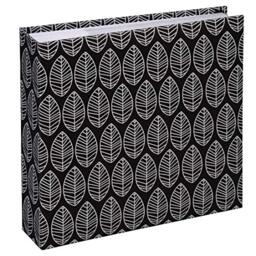 "Hama ""La Fleur"" Memo Photo Album, 22.5 x 22.5 cm for 200 photos in 10x15 cm format, Black"