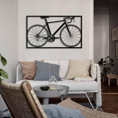 Stylish Black Decorative Metal Wall Accessory, 55 x 95 cm, 100% Steel, 1.5 mm Thick, Lightweight 2.6 kg, Perfect for Modern Home Decor