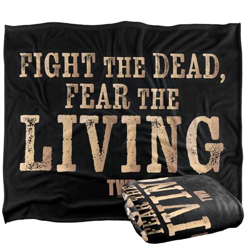 popfunk The Walking Dead Fight The Dead Fear The Living Silky Touch Super Soft Throw Blanket 91 x 147 Cm