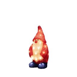 Konstsmide Christmas Outdoor Figures Decoration/Outside Lights LED Acrylic Santa Claus/Outdoor Lighting (IP44) / 32 Warm White LEDs/Transparent Cable