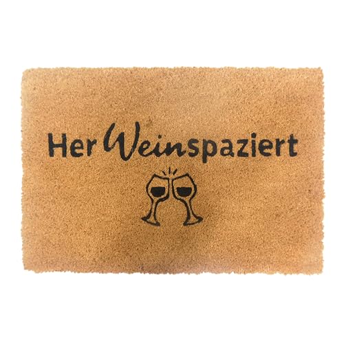 Relaxdays Coconut Doormat Non-Slip Weatherproof 60x40 cm Natural Indoor & Outdoor