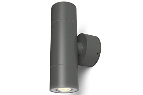 4lite Outdoor Up Down Wall Light (Graphite) IP54 Rated Exterior Wall Lamp - 4L2/2300-4Yr Guarantee