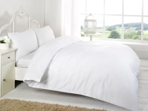 Kampala Hill 200 Thread Count Single Deep Fitted Sheet Combed Egyptian Cotton White