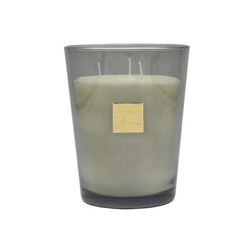 Lesser & Pavey Desire Aroma 900g White Tea Candle for Home Fragrance - Scented Candles Gifts for Women & Men - Decorative Accessories for Home Decor - Aromatherapy Large Candle for Any Celebrations