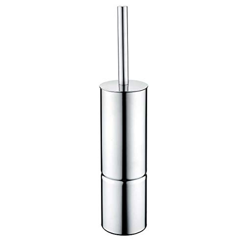 Free Standing Metal Toilet Brush and Holder Chrome