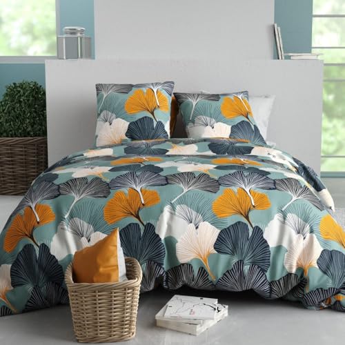 Gink Duvet Cover 240 x 220 cm + 2 Pillowcases Cotton 57 Thread Count
