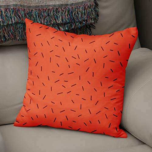 Bonamaison Decorative Cushion Cover Orange & Bordeux, Throw Pillow Covers, Home Decorative Pillowcases for Livingroom, Sofa, Bedroom, Size: 50x50 Cm - Designed and Manufactured in Turkey