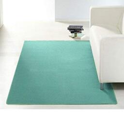 HANSE Home Plain Dyed Carpet Runner Bridge Bed Border Stair Protectors, Polypropylene, turquoise, 140x200 cm