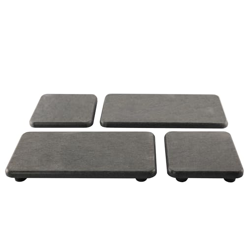 NiuYichee Set of 4 Water Absorbent Diatomite Soap Dish, Diatomaceous Earth Coasters, Hand Soap Holder, Water Absorbing Stone Tray Used for Plants & Toiletries in The Modern Home