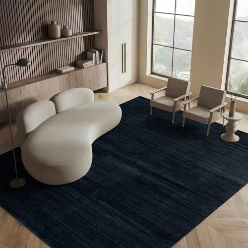 Safavieh Modern Rug for Living Room, Dining Room, Bedroom - Vision Collection, Short Pile, in Black, 270 x 360 cm