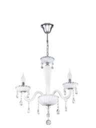 Eglo Pendant Light Carpento, 3-Light Vintage Chandelier