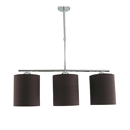 THELUZ 421/3MR Brown Chrome Ceiling Light
