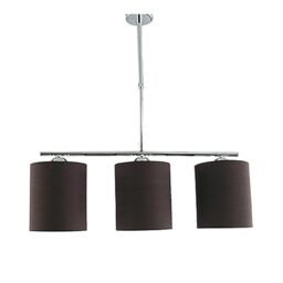 THELUZ 421/3MR Brown Chrome Ceiling Light