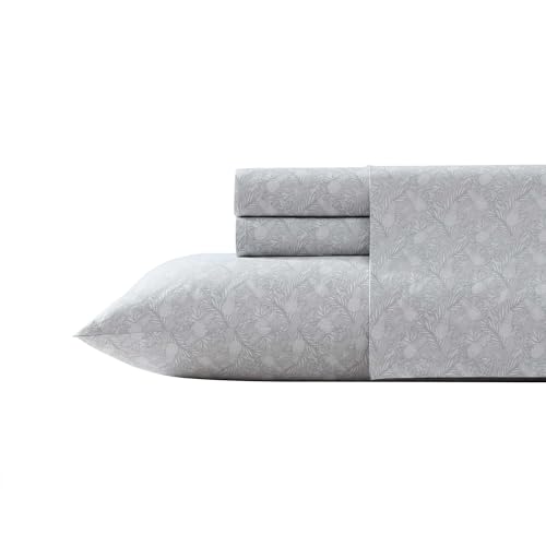 Tommy Bahama - Sheet Set, Breathable Percale Cotton Bedding, 200 Thread Count, Tropical Home Decor (Pineapple Venture Rock, King)