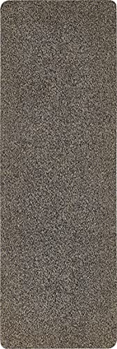 andiamo Amadis Doormat for Indoor and Covered Outdoor Use Washable Cotton with Non-Slip Underside 50 x 150 cm Brown
