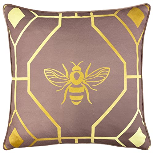 furn. Bee Deco Cushion Cover, Polyester, Blush, 43 x 43 cm