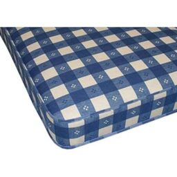"Starlight Beds Blue Check Single Mattress for Kids. Dual-Sided Sprung Mattress with Durable Sleep Surface. 6.5"" Deep (3ft x 6ft3 / 90x190x16.5cm)"
