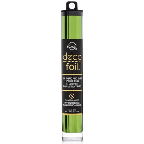 Thermoweb Deco Foil Transfer Sheets 6-inch x 12-inch-Spring Green, Other, Multicoloured