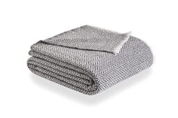 Todocama - Extra Soft Cotton Blanket, Four Seasons, Multipurpose Sofa Bedspread, Plaid for Bed, Foulard Blanket, Bed Cover, Sofa Cover. (180 x 240 cm, Dark Grey) PRCMAMSGROS180X240