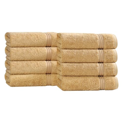 Superior Set, Cotton, Gold, Hand Towel (8-Pack)