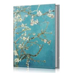 Fintie Photo Album for 4x6 Photos - 52 Capacity Mini Portable Wallet Album With Premium Vegan Leather Cover for Family, Wedding, Boys, Girls (Blossom)