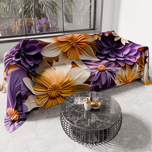 PETTI Artigiani Italiani - Spring Summer Single Bedspread Lightweight Single Bed Sheet Bedspread Floral 05-4 100% Made in Italy